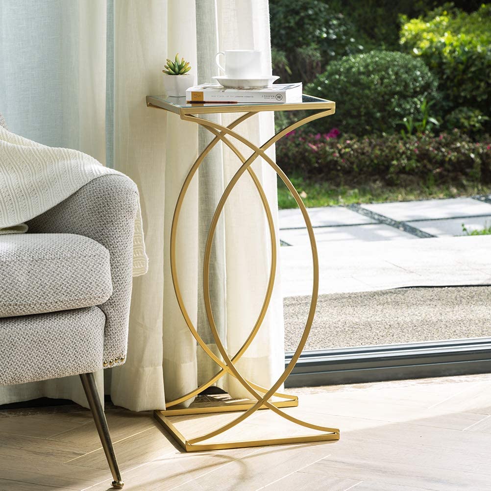 Nest Of Tables: Set of 2 Nesting Coffee Tables Decorative Accent Side End Tables Plant Stand for room, Living Room, Home Office and Patio